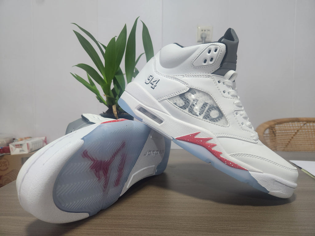 Air Jordan 5 'White Red' Collaboration Men's