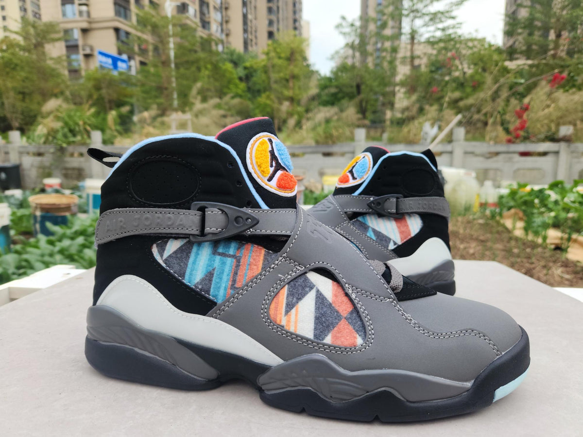 Air Jordan 8 Retro – Grey/Black/Jade ("Aqua")