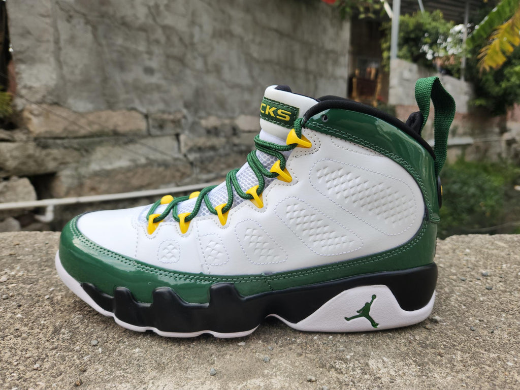 Air Jordan 9 Retro – White/Green ("Olive Concord")