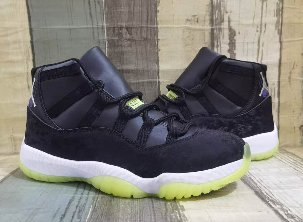 Air Jordan 11 Retro 'Halloween' Black/Barely Volt Glow-In-The-Dark
