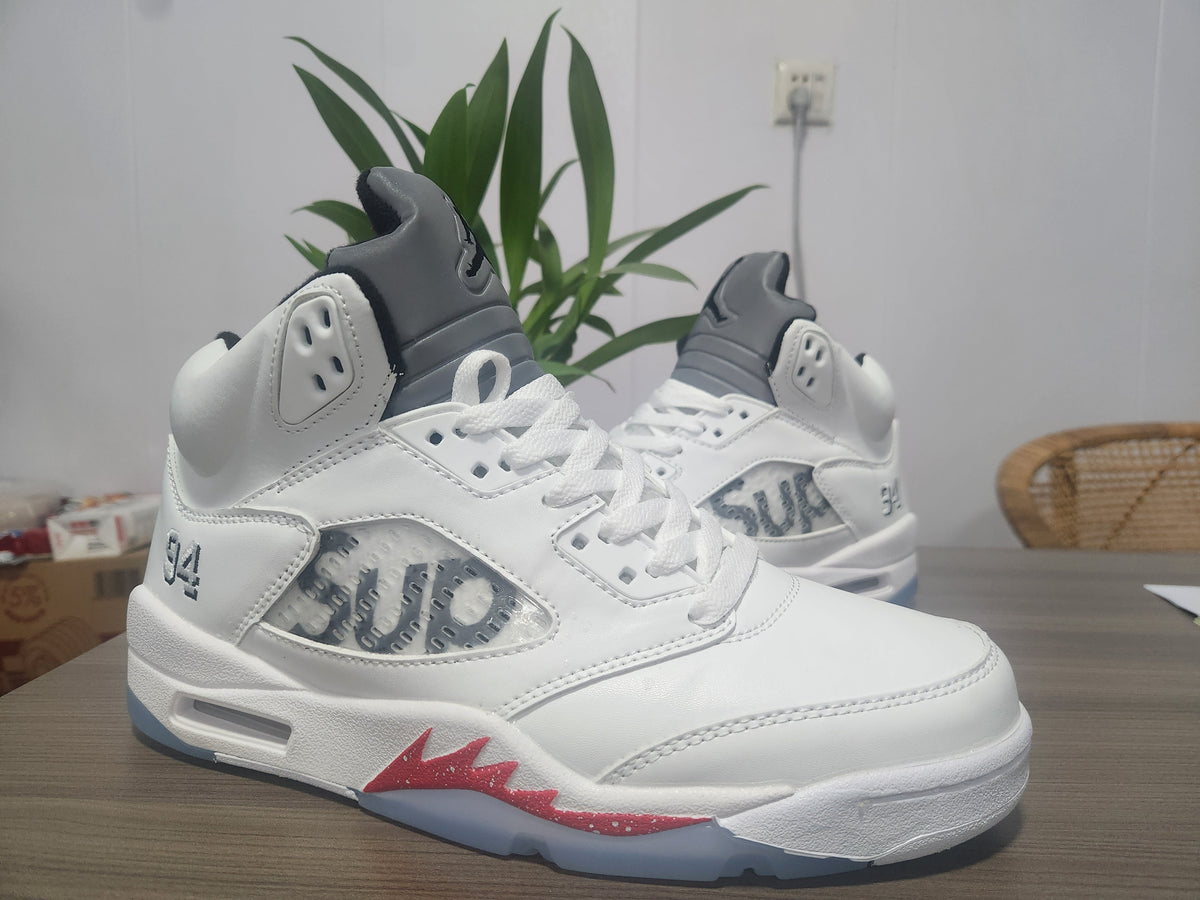 Air Jordan 5 'White Red' Collaboration Men's