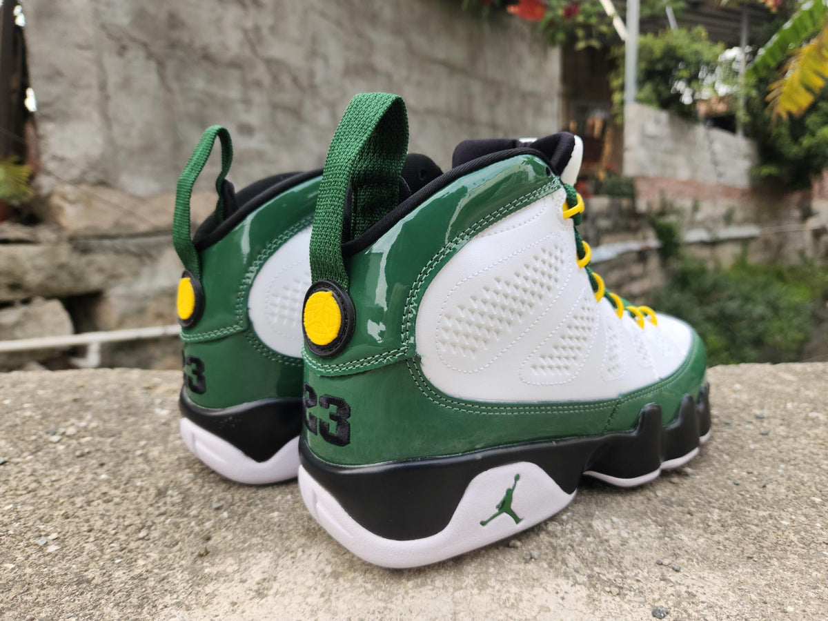 Air Jordan 9 Retro – White/Green ("Olive Concord")