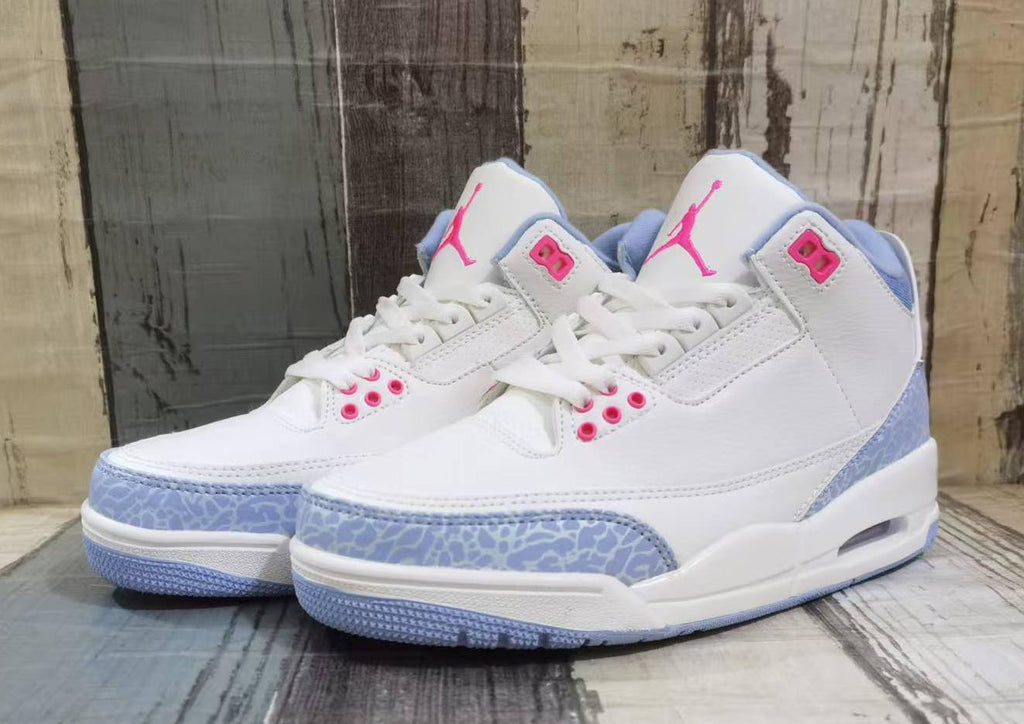 Air Jordan 3 Retro Off‑White‑Pink‑Red Men's