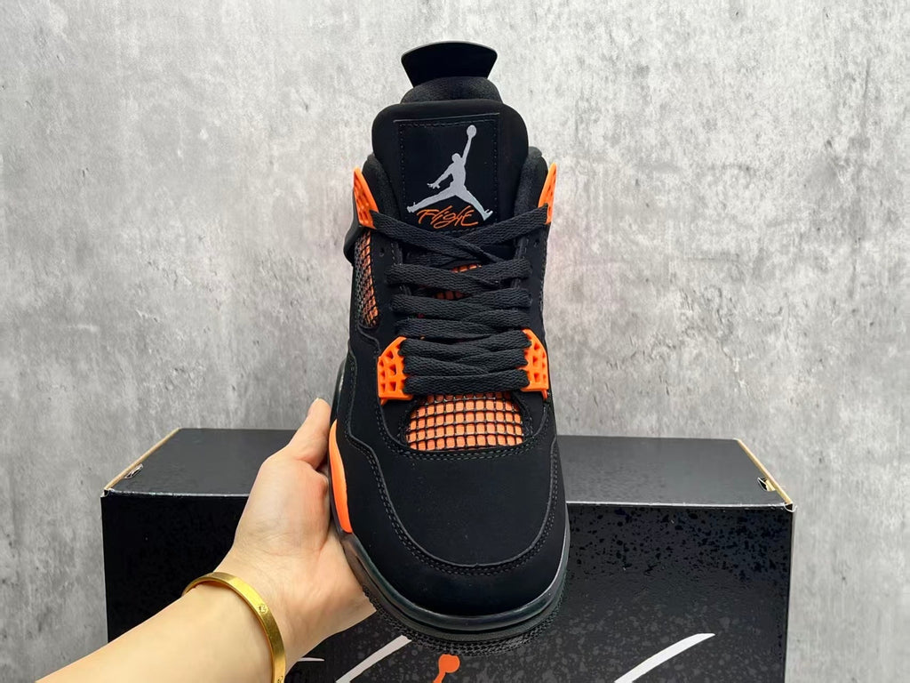 Air Jordan 4 Retro 'Thunder' Orange/Black/Tour Yellow