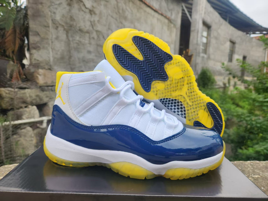 Air Jordan 11 Retro 'White Blue Yellow'