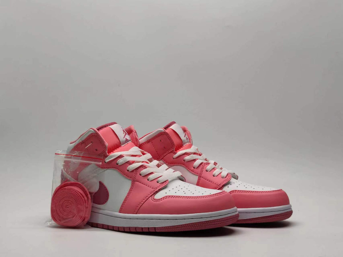 Air Jordan 1 Mid 'Pink/White'