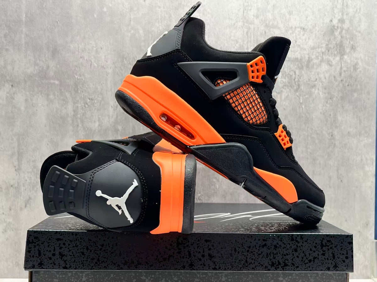 Air Jordan 4 Retro 'Thunder' Orange/Black/Tour Yellow