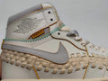 Air Jordan 1 High OG Triple Collab 'Grey/White' Woven