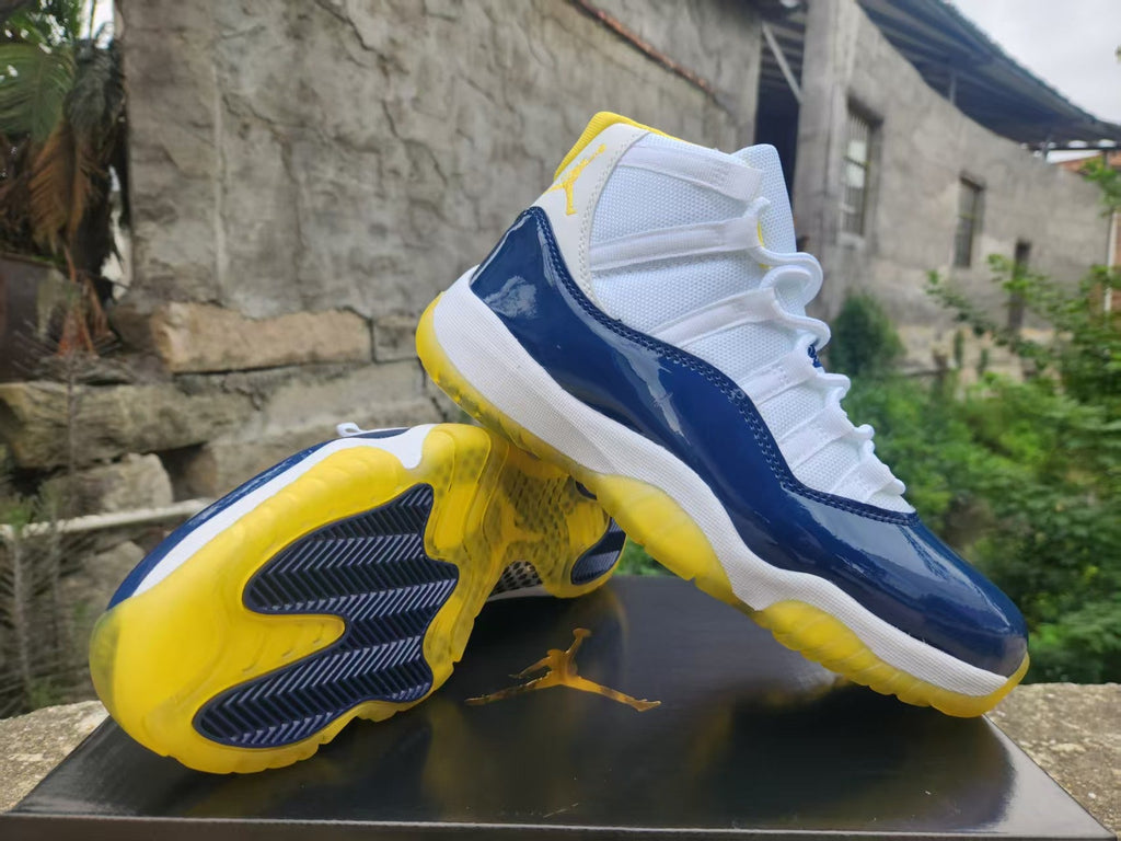 Air Jordan 11 Retro 'White Blue Yellow'