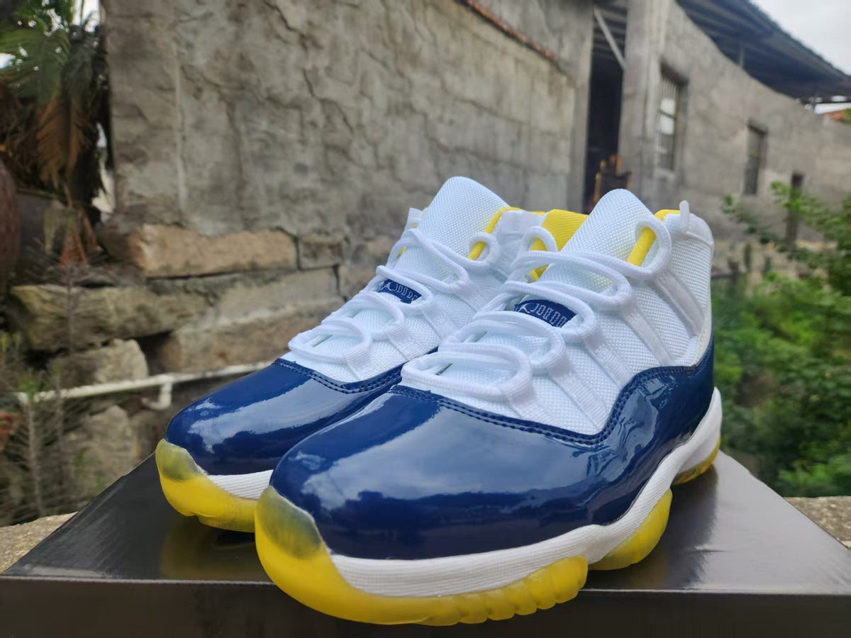 Air Jordan 11 Retro 'White Blue Yellow'