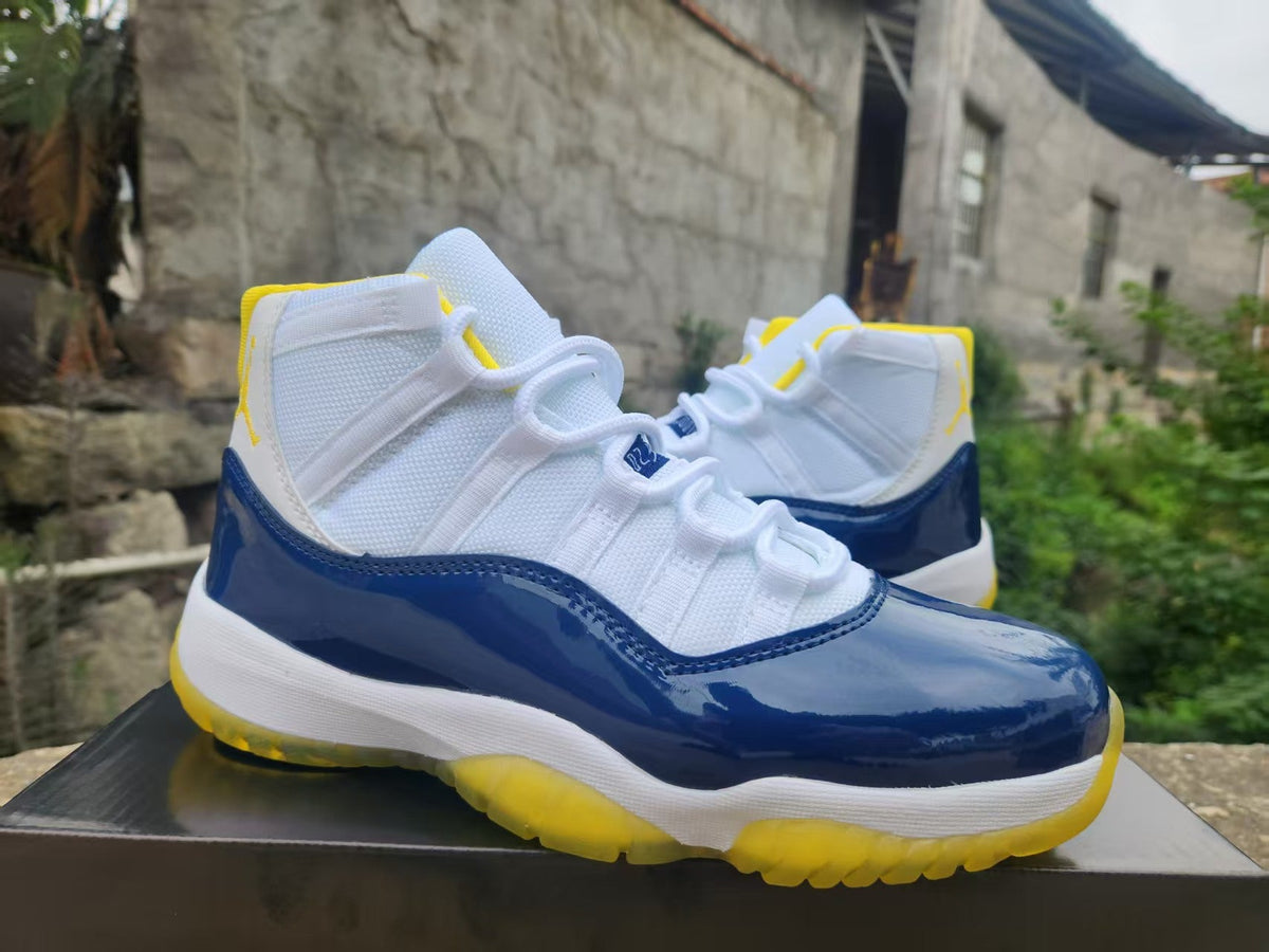 Air Jordan 11 Retro 'White Blue Yellow'
